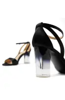 Haven Satin Sandal(35,Noir)