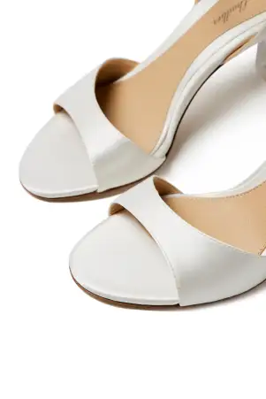 Haven Satin Sandal(35,White)
