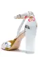 Ava Tuileries Printed Sandal(35,IVORY MULTI)