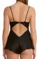 Jolie Silk Romper(SMALL,Noir)