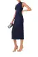 One Shoulder Knit Midi Dress(2,Night Sky)