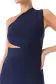 One Shoulder Knit Midi Dress(2,Night Sky)