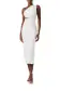One Shoulder Knit Midi Dress