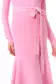 Long Sleeve Pink Knit Dress(2,Pink Carnation)