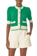 Short Sleeve Knit Cardigan