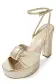 Kris Metallic Leather Platform(35,Platina)