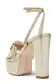 Kris Metallic Leather Platform(35,Platina)
