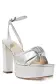 Kris Metallic Leather Platform(35,Silver)