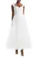 Flutter Sleeve Tulle Midi(4,Silk White)