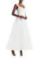 Flutter Sleeve Tulle Midi(4,Silk White)