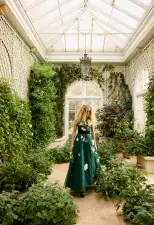 Floral Tulle Ball Gown(2,Juniper)