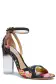 Ava Tuileries Printed Sandal(35,Noir Multi)