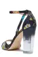 Ava Tuileries Printed Sandal(35,Noir Multi)