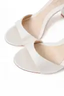 Susanna Pearl Satin Heel(35,White)