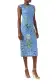 Floral Printed Lace Sheath(2,Sky Blue Multi)