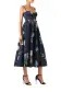 Corseted Floral Dress(2,Night Sky Multi)