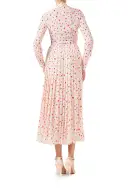 Heart Print Shirt Dress(2,Creme Heart Multi)