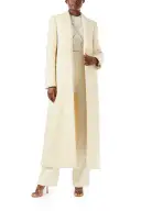 Long Creme Wool Coat(2,Creme)