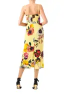Floral Corseted Midi Dress(2,Soleil Multi)