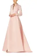 Collared Tuxedo Shirt(2,Pale Blush)