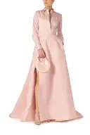 Collared Tuxedo Shirt(2,Pale Blush)