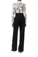 Long Sleeve Lace Blouse(2,Silk White)