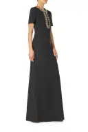 Jeweled Neck Caftan(2,Noir)