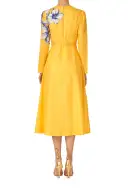 Long Sleeve Floral Day Dress(2,Sunflower/Multi)
