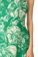 Floral Sleeveless Day Dress(2,Grass/Silk White)