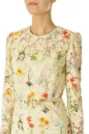 Limoncello Floral Lace Dress(2,Limoncello/Multi)