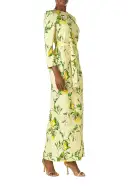 Bracelet Sleeve Sheath Dress(2,Lemon Drop/Multi)