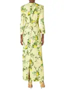 Bracelet Sleeve Sheath Dress(2,Lemon Drop/Multi)
