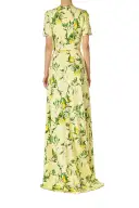 Short Sleeve Lemon Print Gown(2,Lemon Drop/Multi)