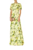 Short Sleeve Lemon Print Gown(2,Lemon Drop/Multi)
