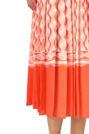 Long Sleeve Button-Down Dress(2,Rosette/Multi)