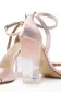 Ava Satin Sandal(35,Petal Pink)
