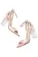 Ava Satin Sandal(35,Petal Pink)