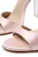 Ava Satin Sandal(35,Petal Pink)
