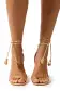 Charlotte Leather Sandal(35,Gold)