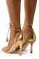 Charlotte Leather Sandal(35,Gold)