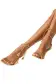 Charlotte Leather Sandal(35,Gold)