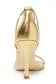 Charlotte Leather Sandal(35,Gold)