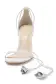 Charlotte Leather Sandal(35,White)