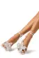 Fleur Leather Sandal(35,White)