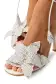 Fleur Leather Sandal(35,White)