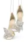 Fleur Leather Sandal(35,White)