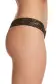 Jolie Diamond Thong(EXTRA SMALL,Noir)