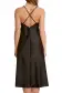 Jolie Long Silk Gown(SMALL,Noir)
