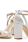 Sarah Satin Heel(35,White)