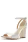 Sarah Satin Heel(35,White)